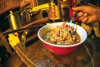 Bowl of fresh, homemade lentil soup